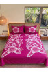 Hand Painted Rayon Bedsheet Set King Size Hand Painted Rayon Bedsheet Set King Size